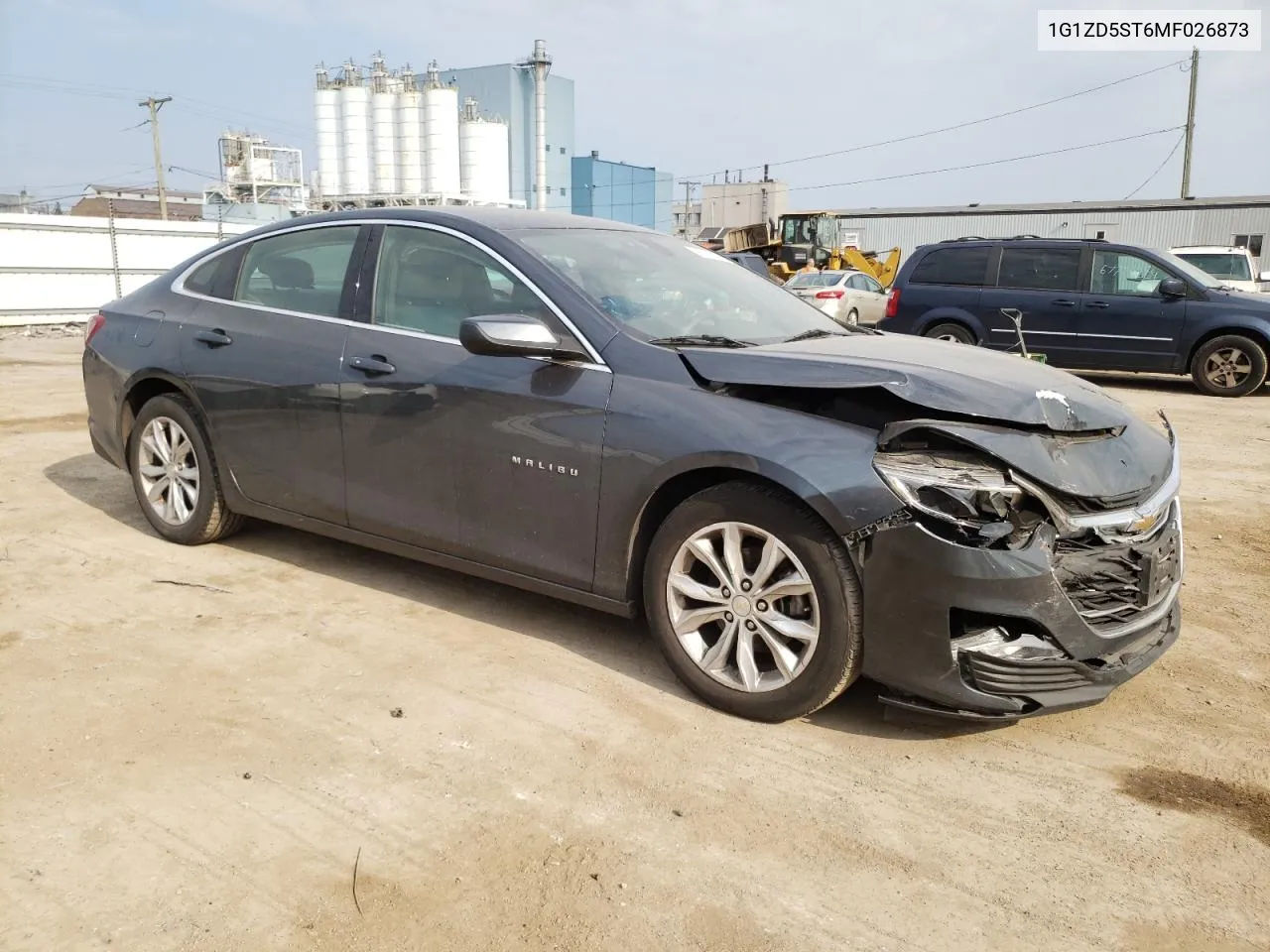 2021 Chevrolet Malibu Lt VIN: 1G1ZD5ST6MF026873 Lot: 69006864