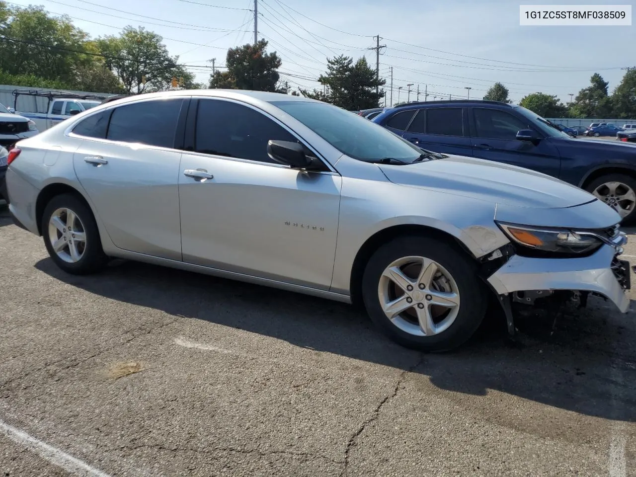 1G1ZC5ST8MF038509 2021 Chevrolet Malibu Ls