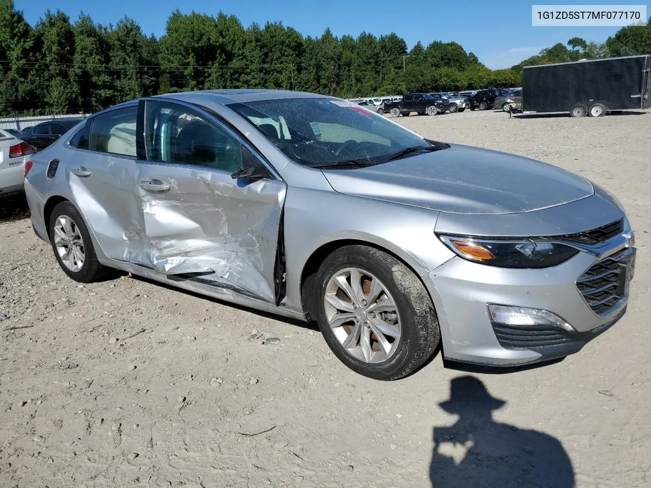 1G1ZD5ST7MF077170 2021 Chevrolet Malibu Lt