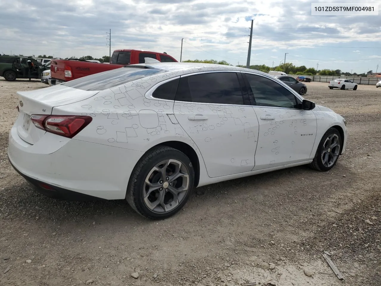 2021 Chevrolet Malibu Lt VIN: 1G1ZD5ST9MF004981 Lot: 69304624