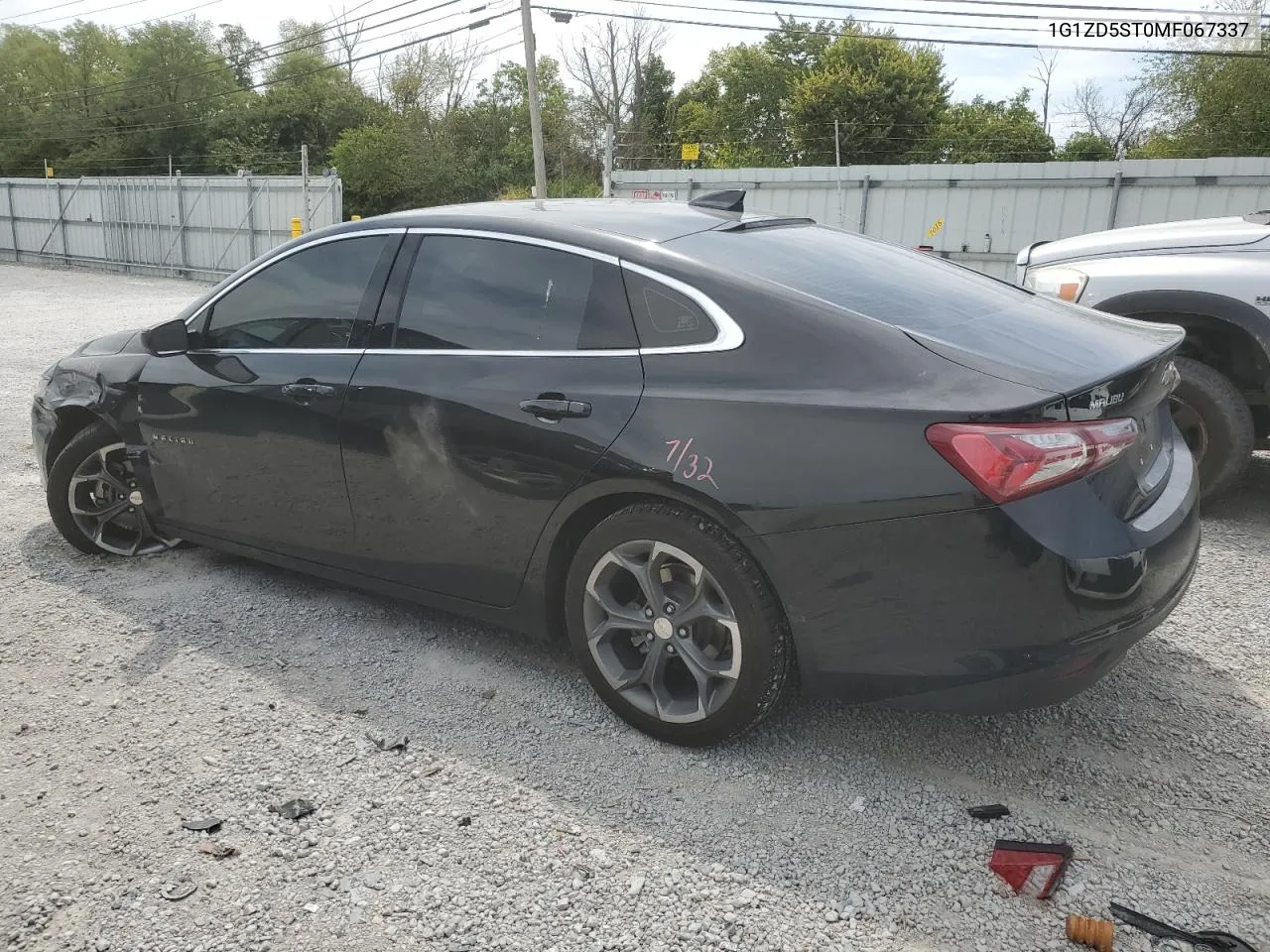 2021 Chevrolet Malibu Lt VIN: 1G1ZD5ST0MF067337 Lot: 69361014