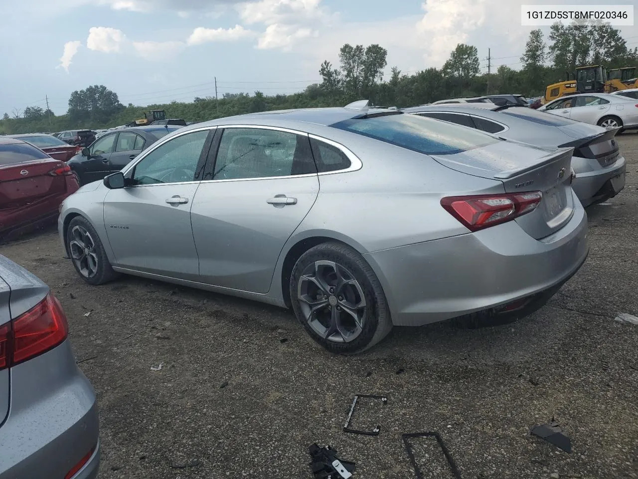 2021 Chevrolet Malibu Lt VIN: 1G1ZD5ST8MF020346 Lot: 69450014