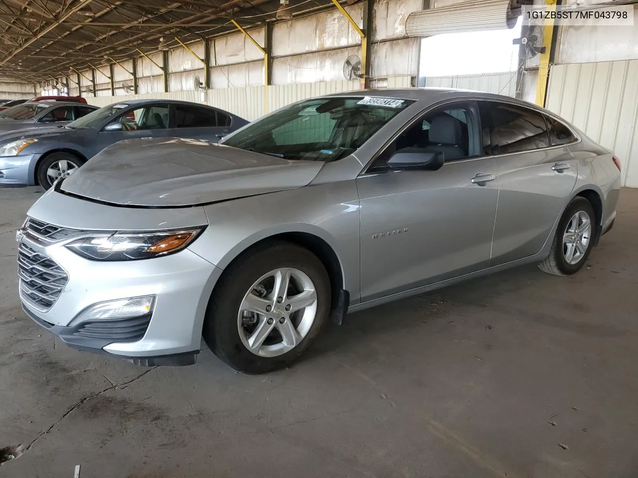 2021 Chevrolet Malibu Ls VIN: 1G1ZB5ST7MF043798 Lot: 69590314