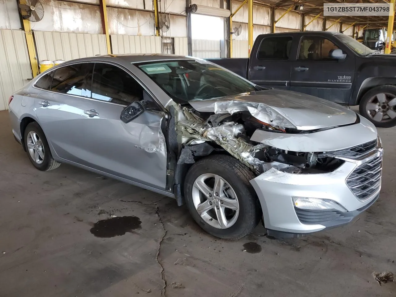 2021 Chevrolet Malibu Ls VIN: 1G1ZB5ST7MF043798 Lot: 69590314