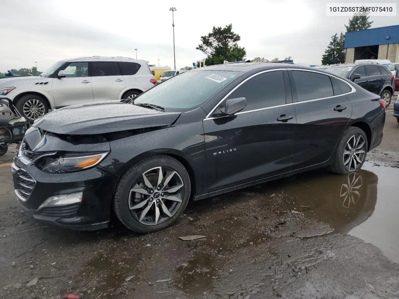 2021 Chevrolet Malibu Lt VIN: 1G1ZD5ST2MF075410 Lot: 69662634