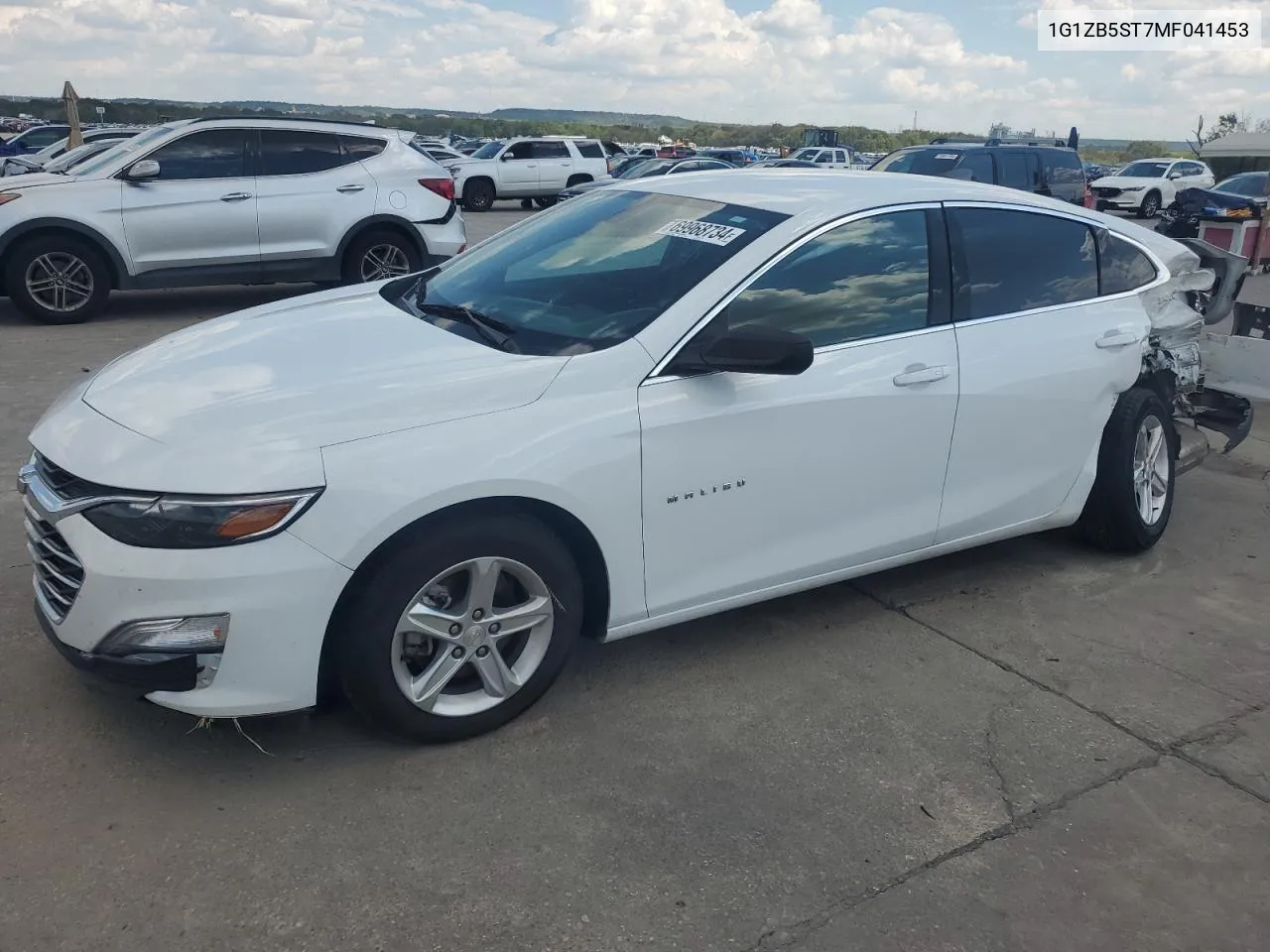 2021 Chevrolet Malibu Ls VIN: 1G1ZB5ST7MF041453 Lot: 69968734