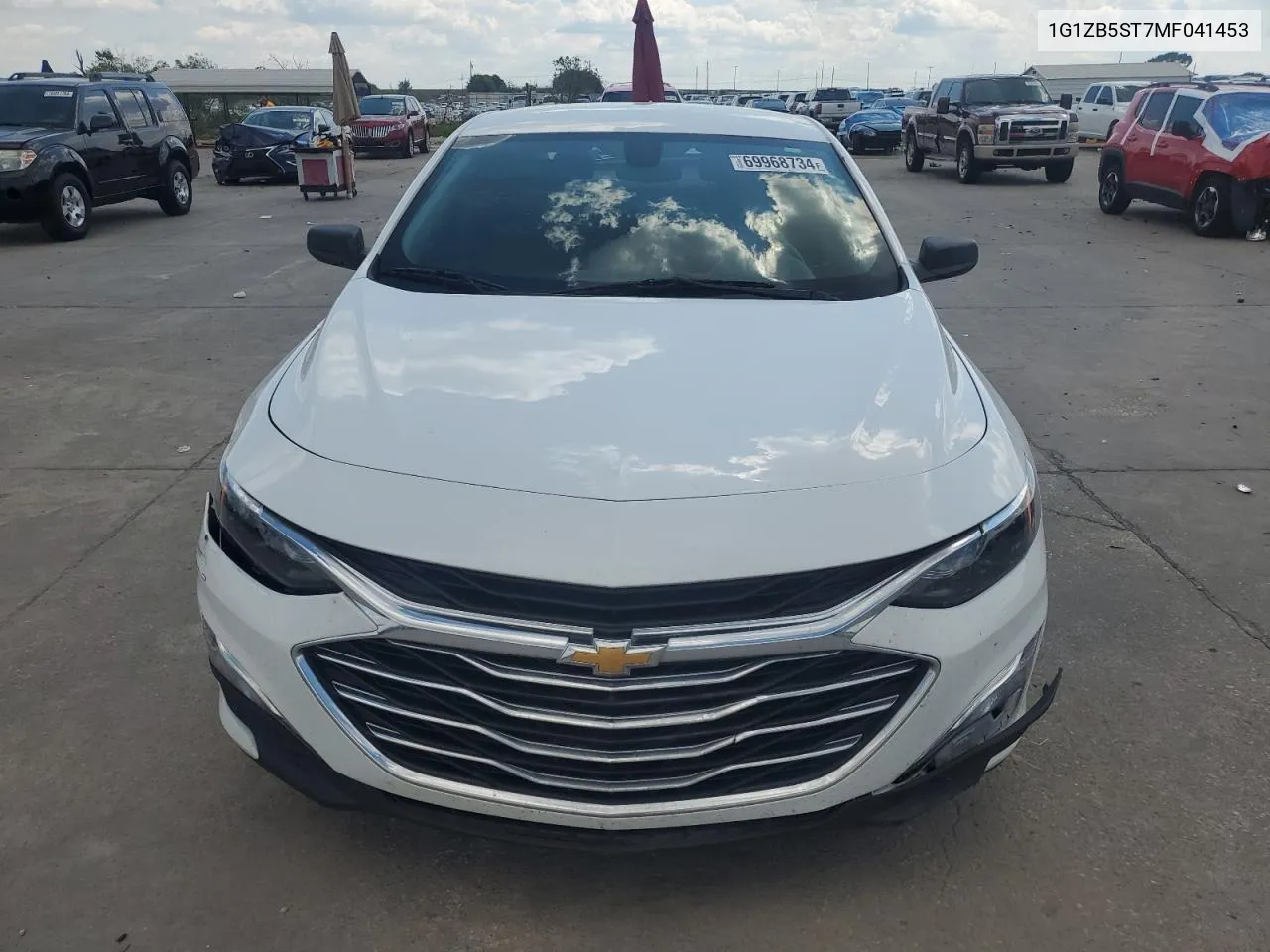 2021 Chevrolet Malibu Ls VIN: 1G1ZB5ST7MF041453 Lot: 69968734