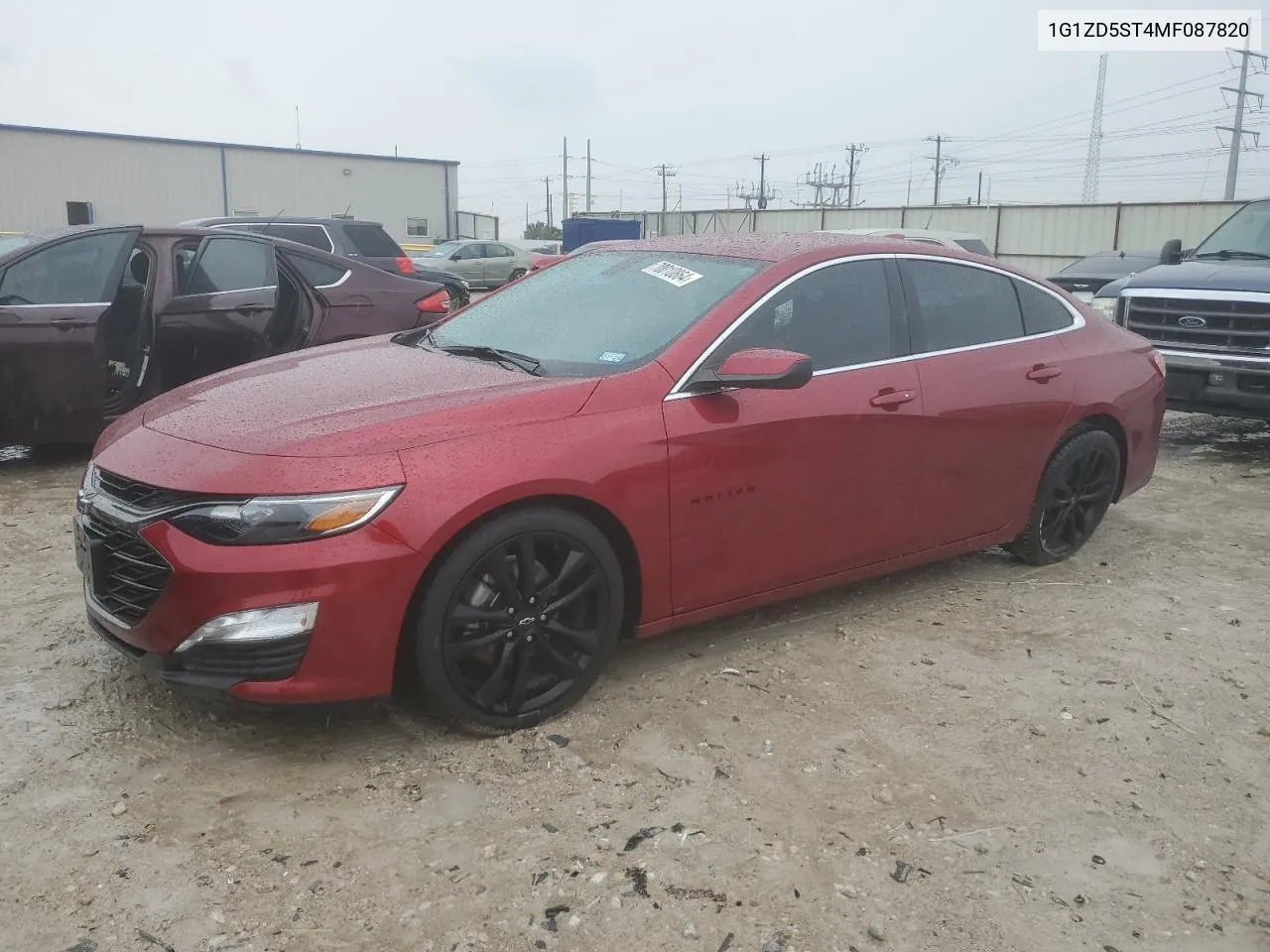 2021 Chevrolet Malibu Lt VIN: 1G1ZD5ST4MF087820 Lot: 70010864