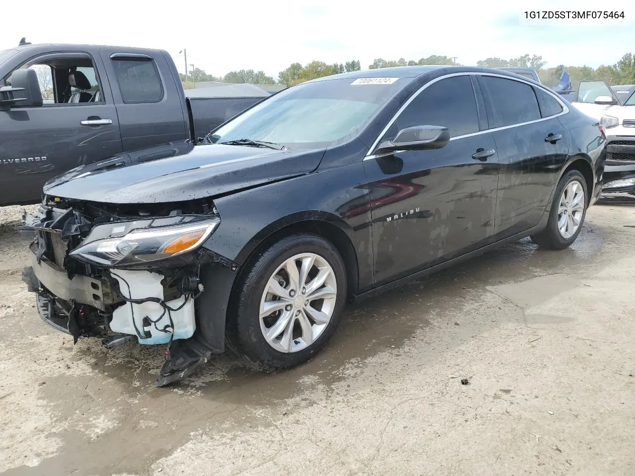 2021 Chevrolet Malibu Lt VIN: 1G1ZD5ST3MF075464 Lot: 70061124