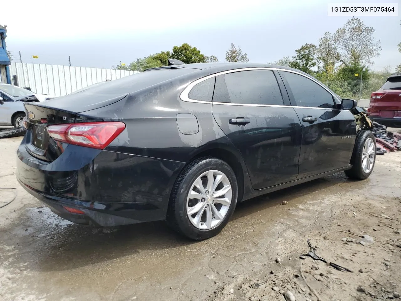 2021 Chevrolet Malibu Lt VIN: 1G1ZD5ST3MF075464 Lot: 70061124