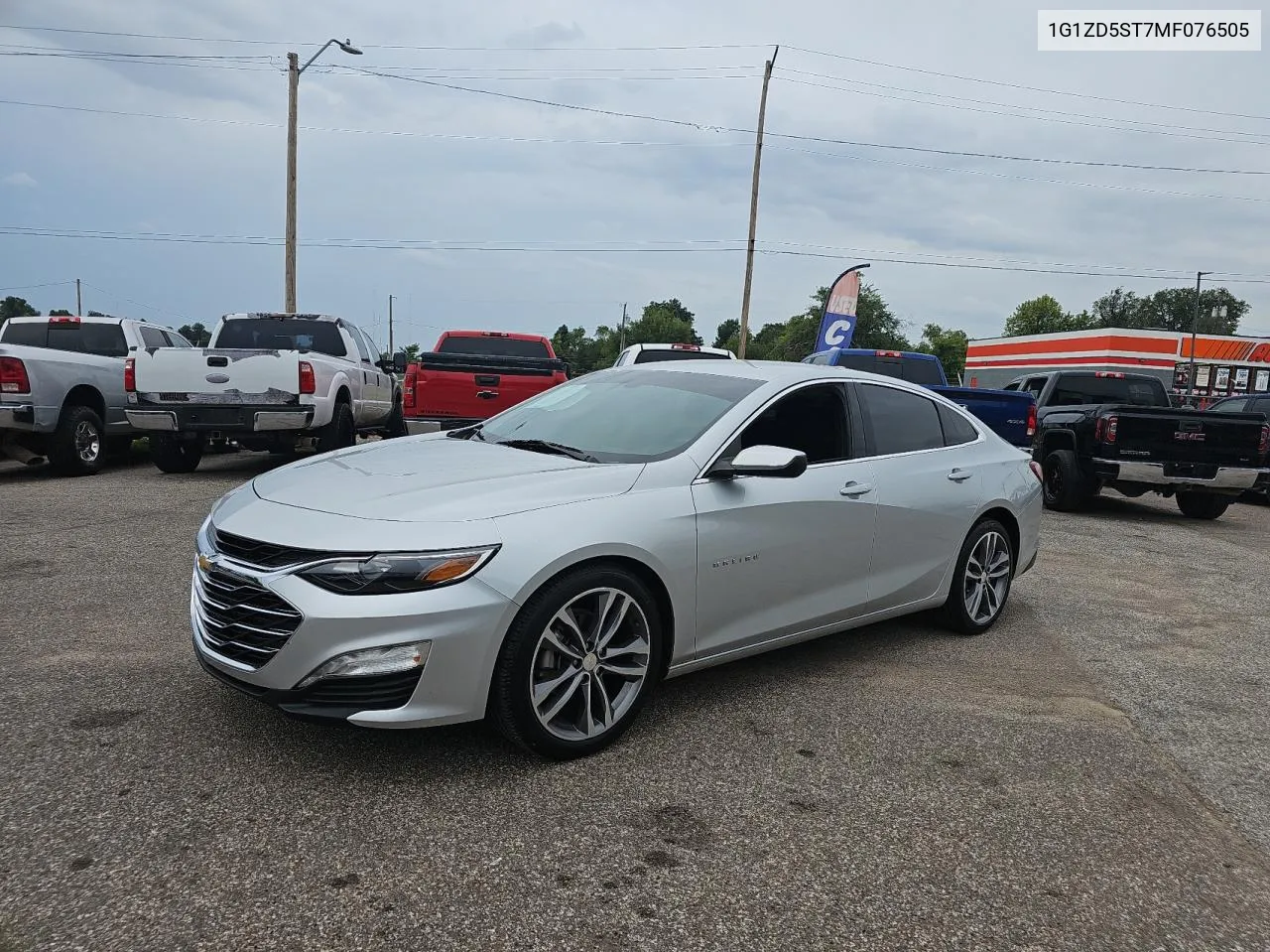 2021 Chevrolet Malibu Lt VIN: 1G1ZD5ST7MF076505 Lot: 70190014