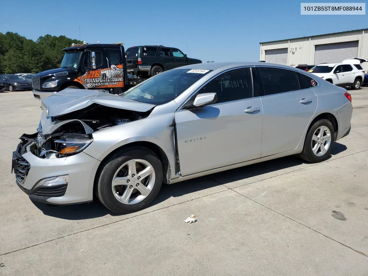 2021 Chevrolet Malibu Ls VIN: 1G1ZB5ST8MF088944 Lot: 70318194