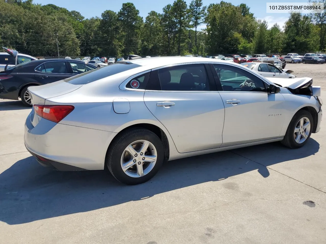 2021 Chevrolet Malibu Ls VIN: 1G1ZB5ST8MF088944 Lot: 70318194