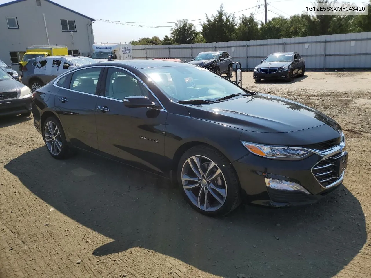 2021 Chevrolet Malibu Premier VIN: 1G1ZE5SXXMF043420 Lot: 70412434