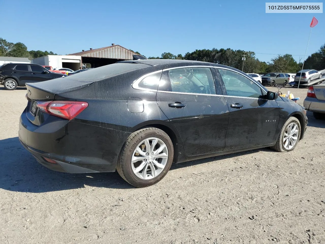 2021 Chevrolet Malibu Lt VIN: 1G1ZD5ST6MF075555 Lot: 70604884