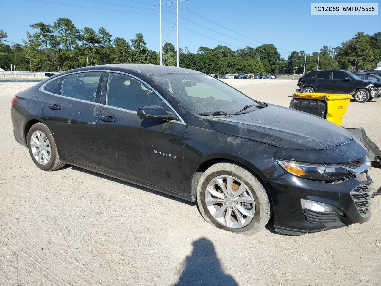 2021 Chevrolet Malibu Lt VIN: 1G1ZD5ST6MF075555 Lot: 70604884