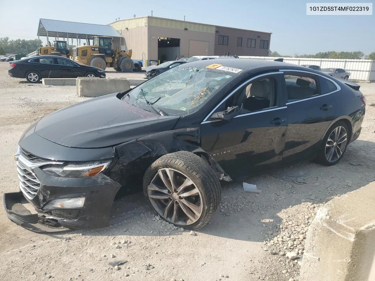 2021 Chevrolet Malibu Lt VIN: 1G1ZD5ST4MF022319 Lot: 70762924