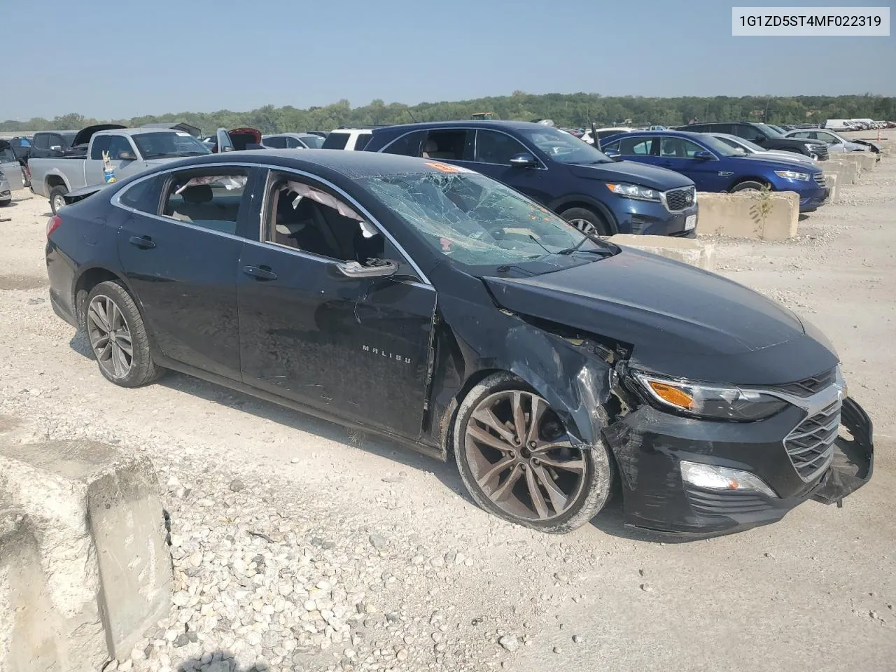 2021 Chevrolet Malibu Lt VIN: 1G1ZD5ST4MF022319 Lot: 70762924