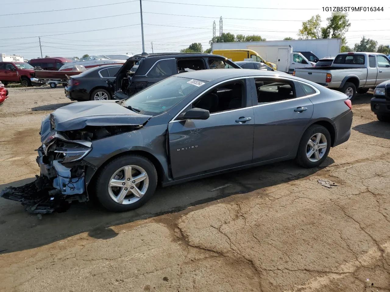 2021 Chevrolet Malibu Ls VIN: 1G1ZB5ST9MF016344 Lot: 70805264