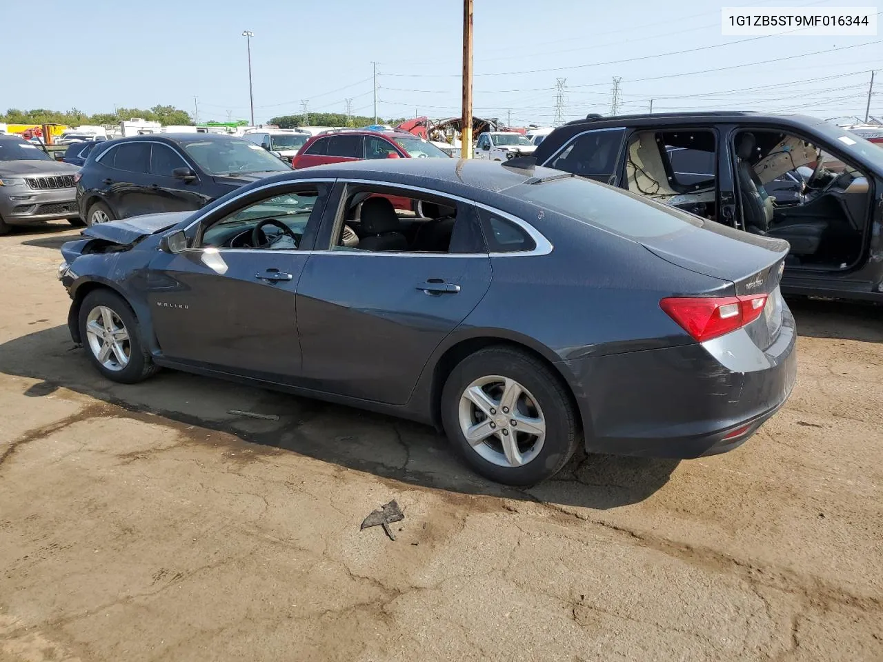 2021 Chevrolet Malibu Ls VIN: 1G1ZB5ST9MF016344 Lot: 70805264