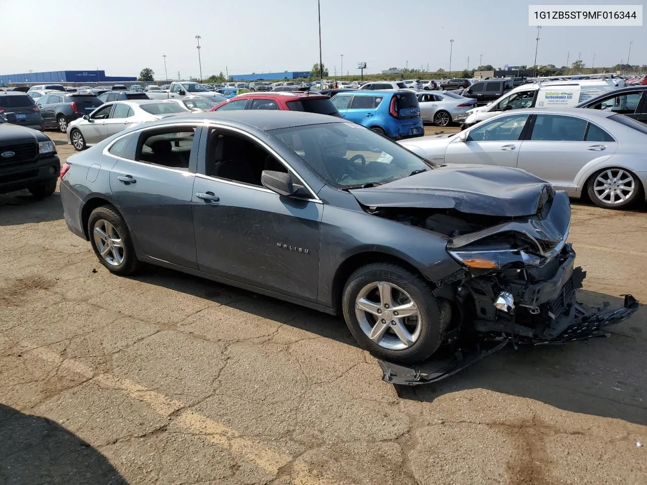 2021 Chevrolet Malibu Ls VIN: 1G1ZB5ST9MF016344 Lot: 70805264