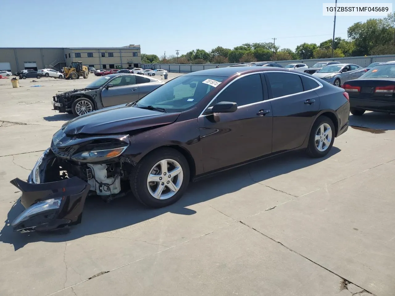 2021 Chevrolet Malibu Ls VIN: 1G1ZB5ST1MF045689 Lot: 70815074