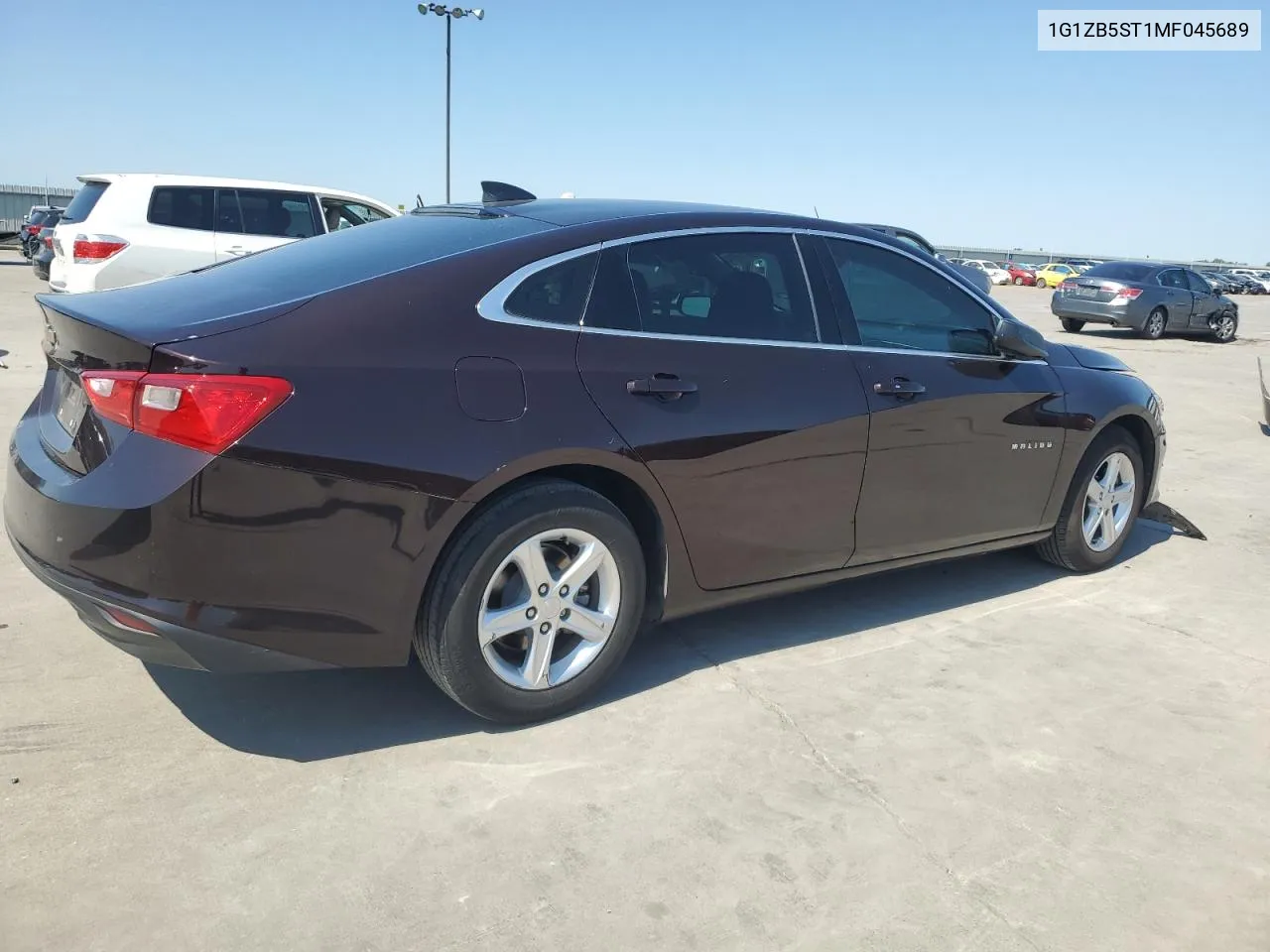 2021 Chevrolet Malibu Ls VIN: 1G1ZB5ST1MF045689 Lot: 70815074