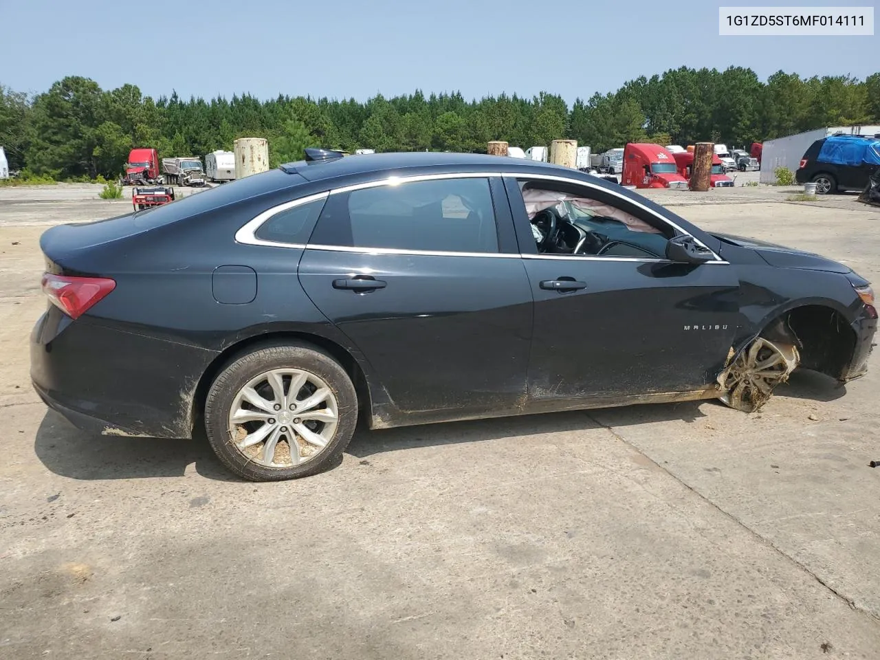 2021 Chevrolet Malibu Lt VIN: 1G1ZD5ST6MF014111 Lot: 70816244