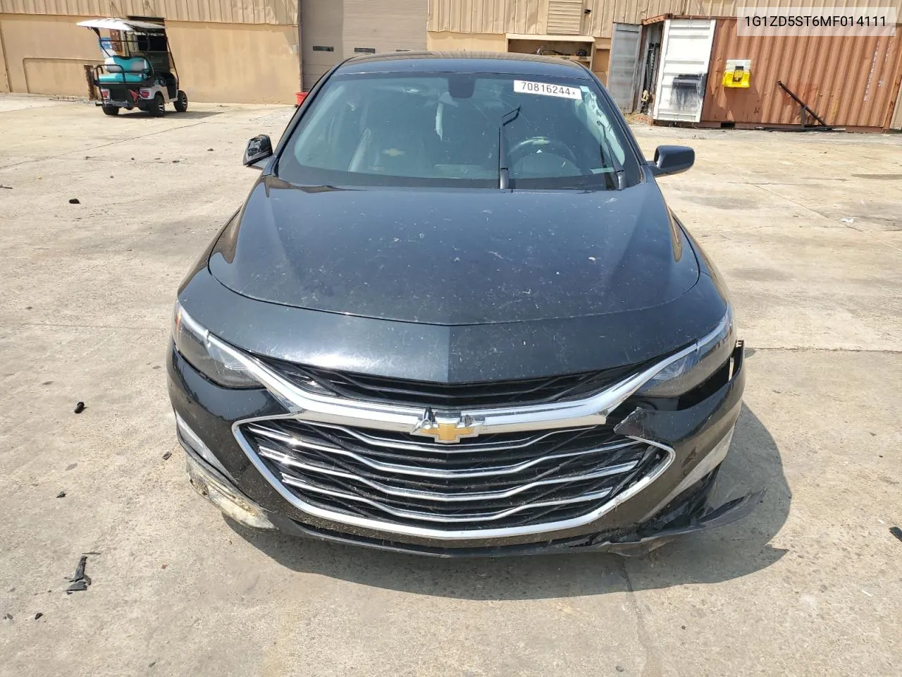 2021 Chevrolet Malibu Lt VIN: 1G1ZD5ST6MF014111 Lot: 70816244