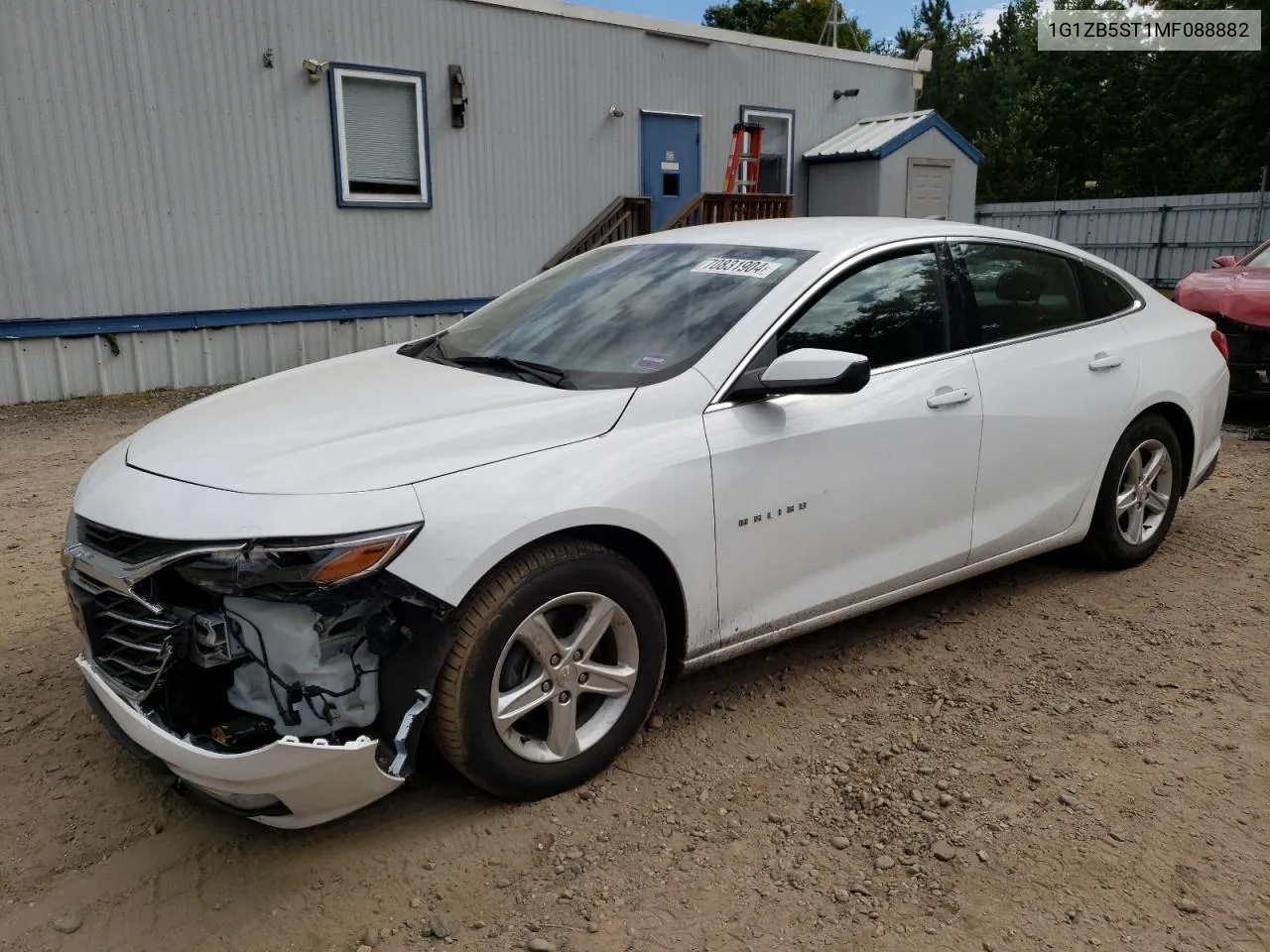 1G1ZB5ST1MF088882 2021 Chevrolet Malibu Ls