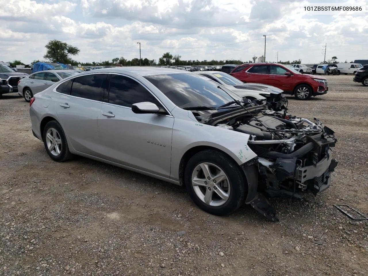 2021 Chevrolet Malibu Ls VIN: 1G1ZB5ST6MF089686 Lot: 70894784