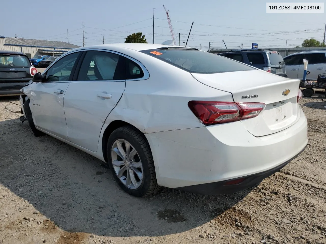 2021 Chevrolet Malibu Lt VIN: 1G1ZD5ST4MF008100 Lot: 71004144