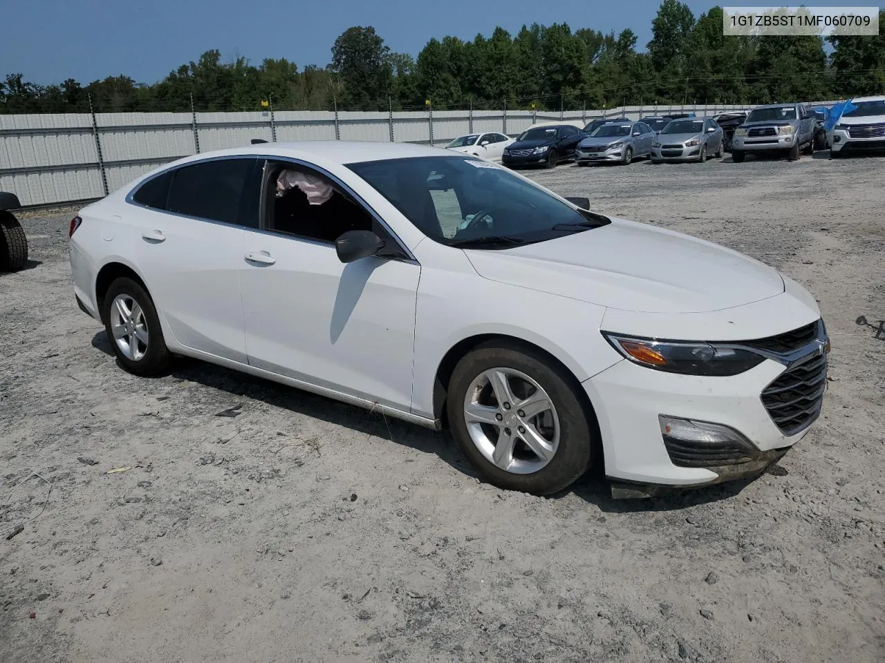 2021 Chevrolet Malibu Ls VIN: 1G1ZB5ST1MF060709 Lot: 71038494