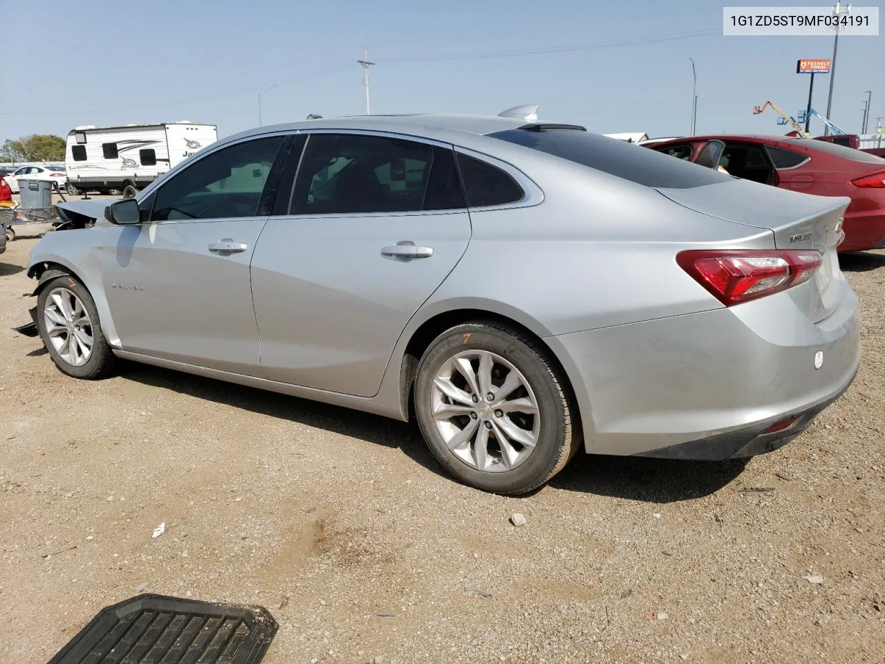 1G1ZD5ST9MF034191 2021 Chevrolet Malibu Lt