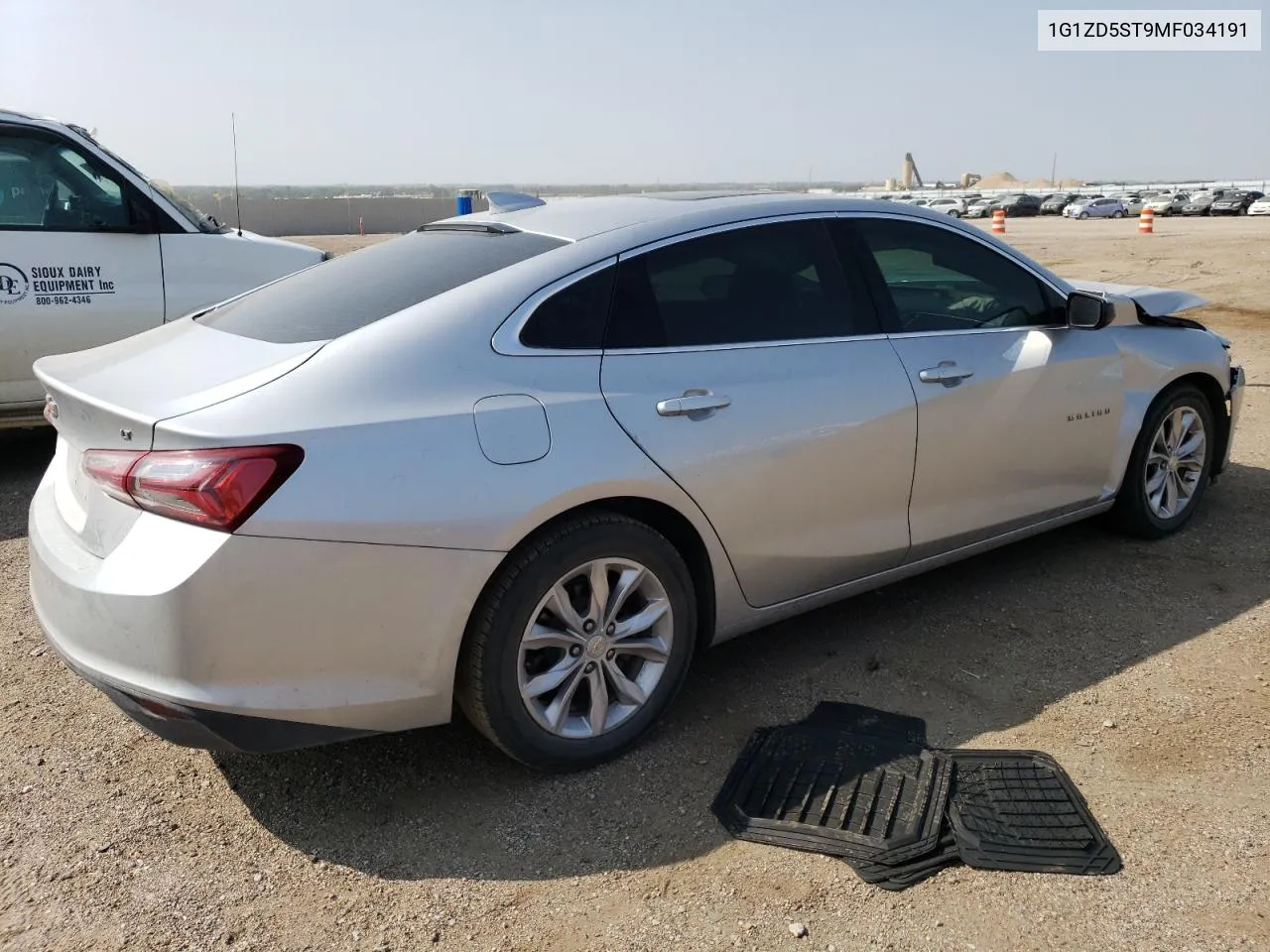 2021 Chevrolet Malibu Lt VIN: 1G1ZD5ST9MF034191 Lot: 71251854