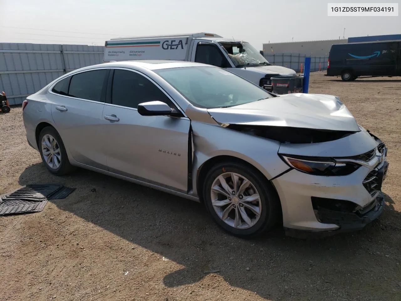 2021 Chevrolet Malibu Lt VIN: 1G1ZD5ST9MF034191 Lot: 71251854