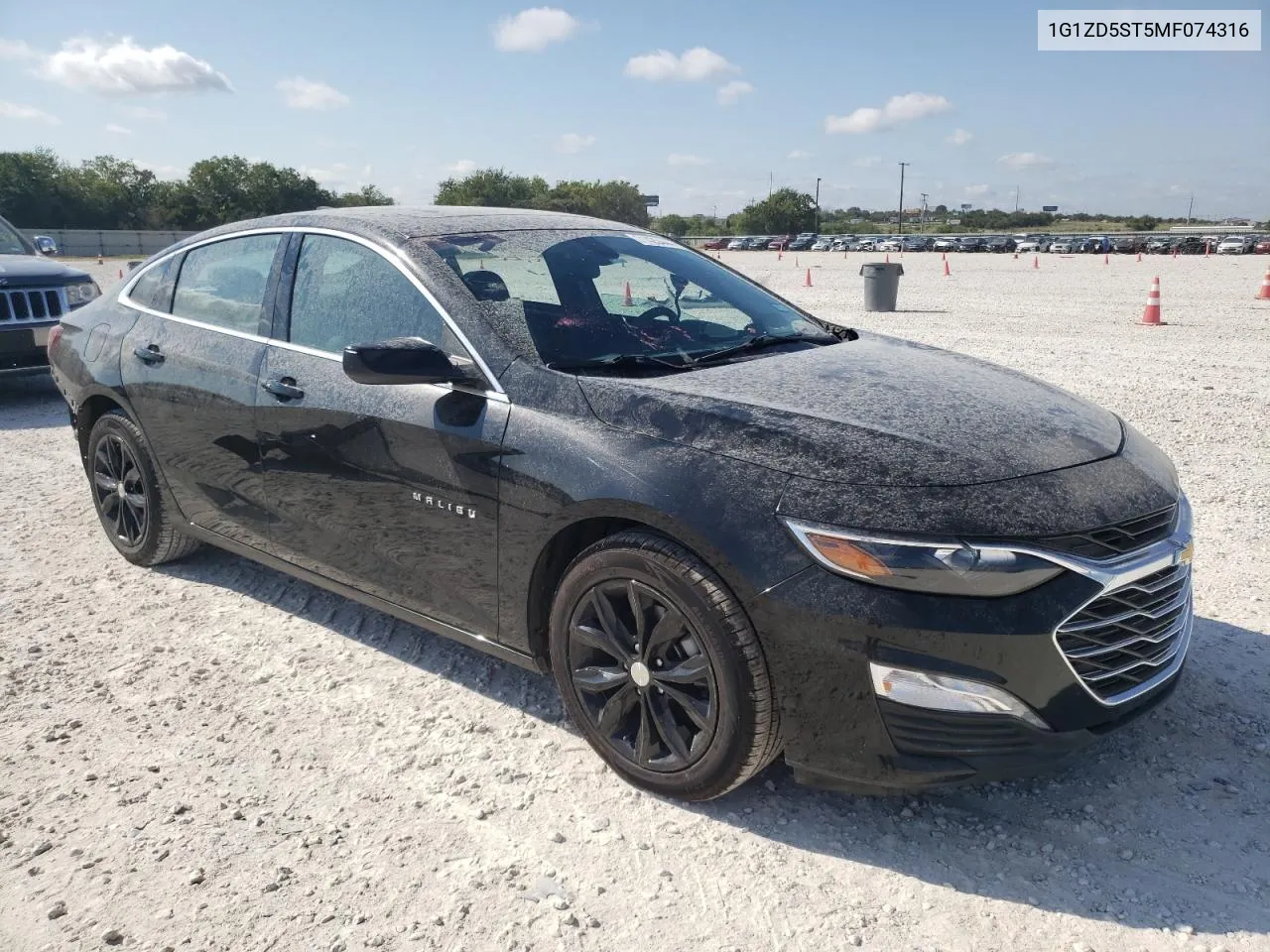 2021 Chevrolet Malibu Lt VIN: 1G1ZD5ST5MF074316 Lot: 71420444