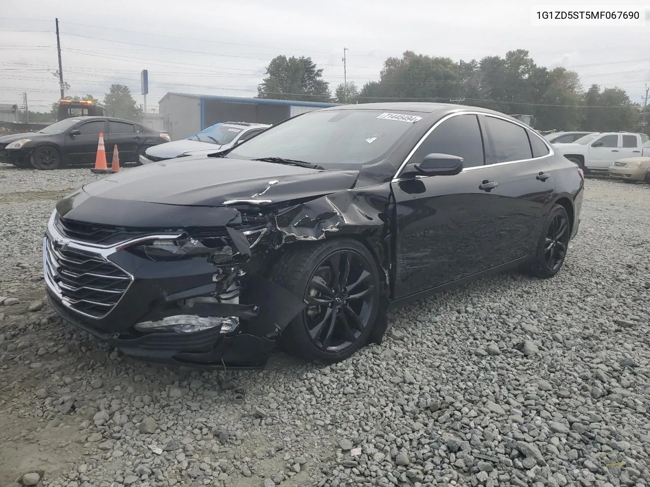 2021 Chevrolet Malibu Lt VIN: 1G1ZD5ST5MF067690 Lot: 71445494