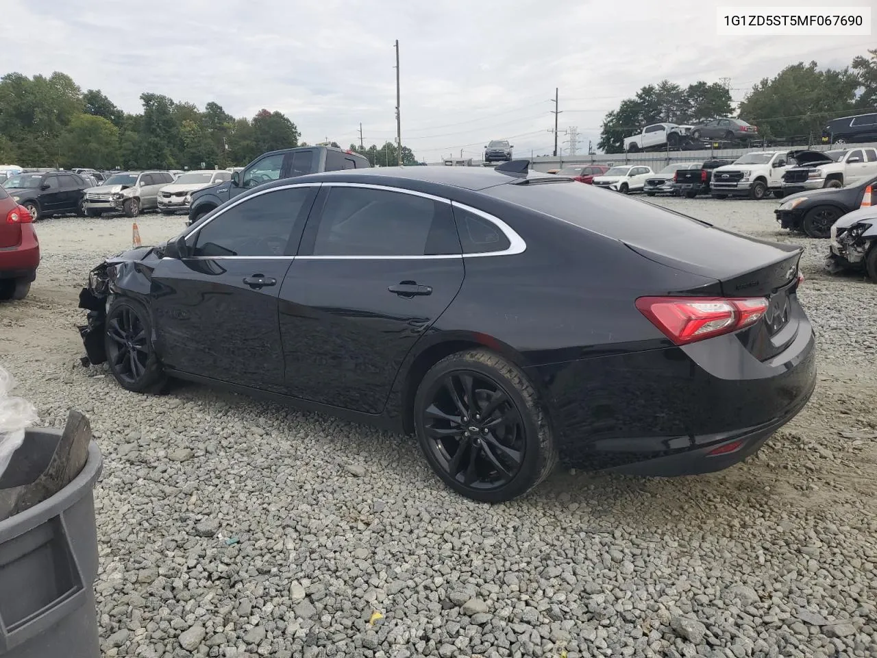 2021 Chevrolet Malibu Lt VIN: 1G1ZD5ST5MF067690 Lot: 71445494