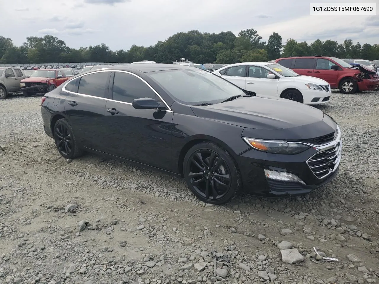 2021 Chevrolet Malibu Lt VIN: 1G1ZD5ST5MF067690 Lot: 71445494