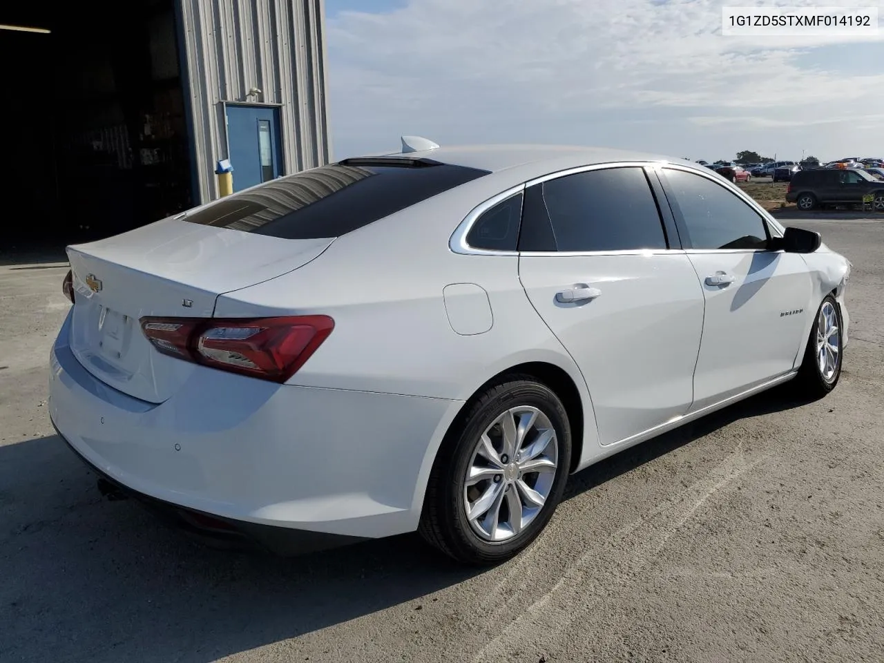 2021 Chevrolet Malibu Lt VIN: 1G1ZD5STXMF014192 Lot: 71502674