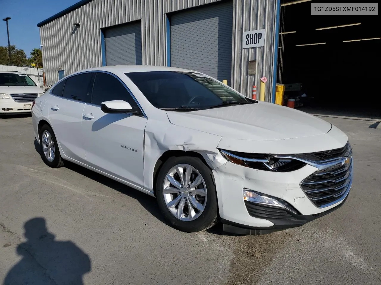 2021 Chevrolet Malibu Lt VIN: 1G1ZD5STXMF014192 Lot: 71502674