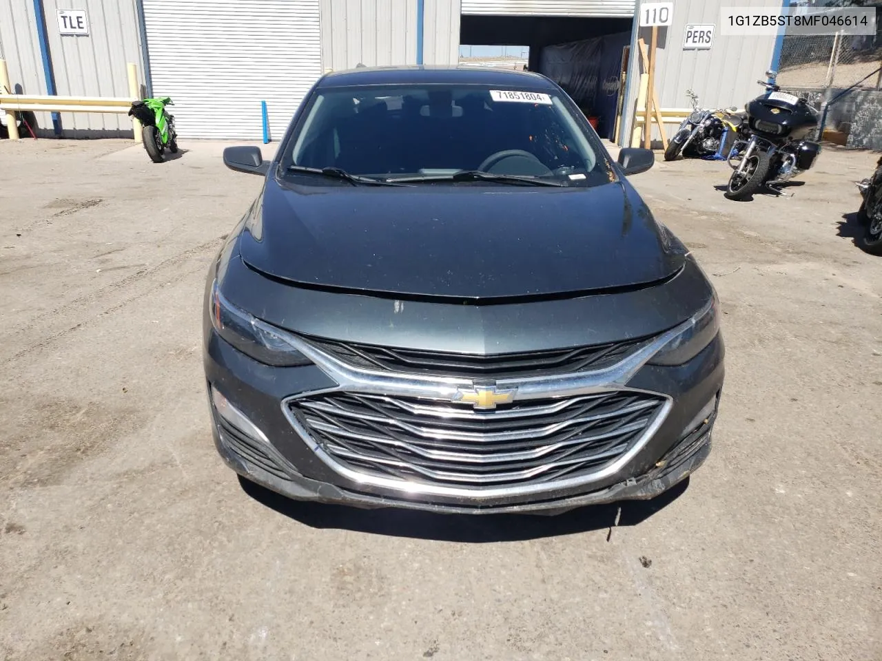 2021 Chevrolet Malibu Ls VIN: 1G1ZB5ST8MF046614 Lot: 71851804