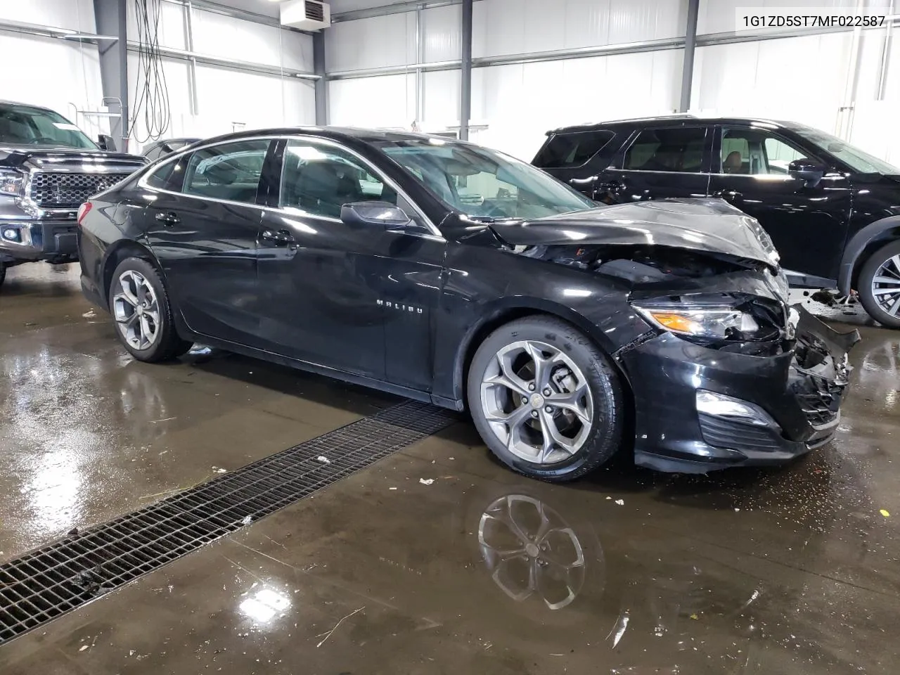 2021 Chevrolet Malibu Lt VIN: 1G1ZD5ST7MF022587 Lot: 71969744