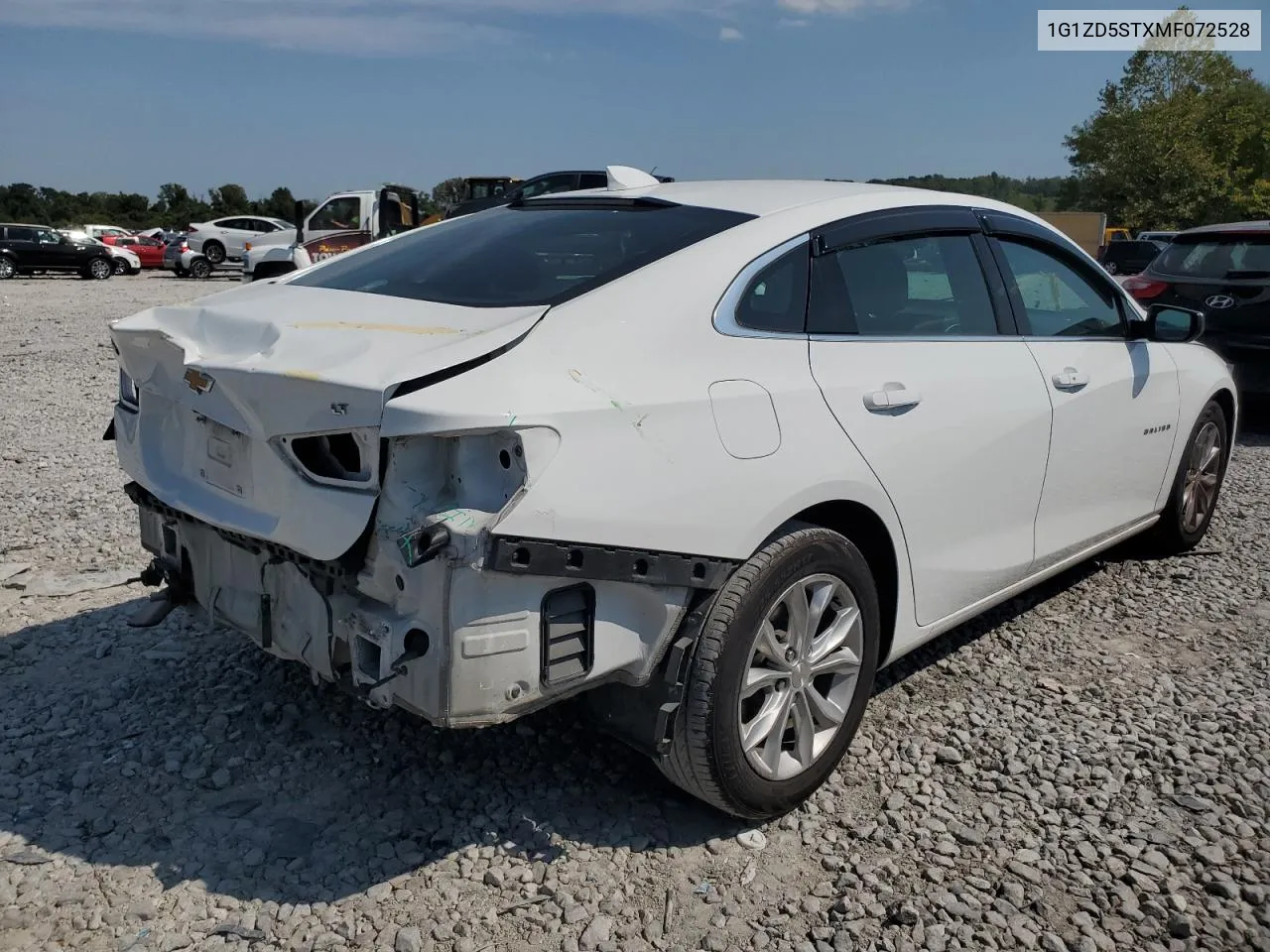 2021 Chevrolet Malibu Lt VIN: 1G1ZD5STXMF072528 Lot: 71974354