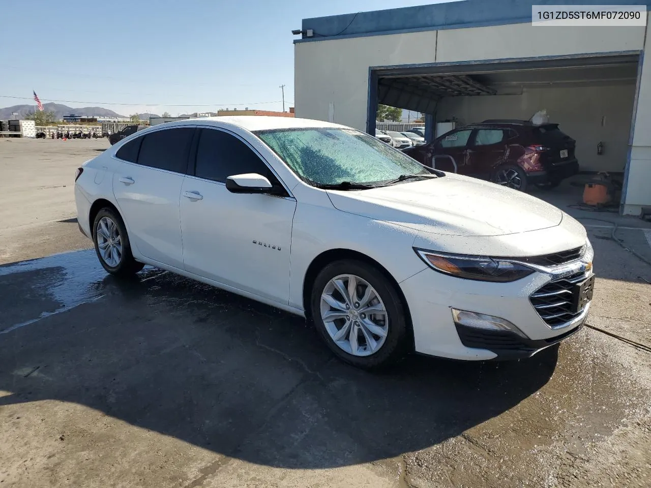 2021 Chevrolet Malibu Lt VIN: 1G1ZD5ST6MF072090 Lot: 72002144