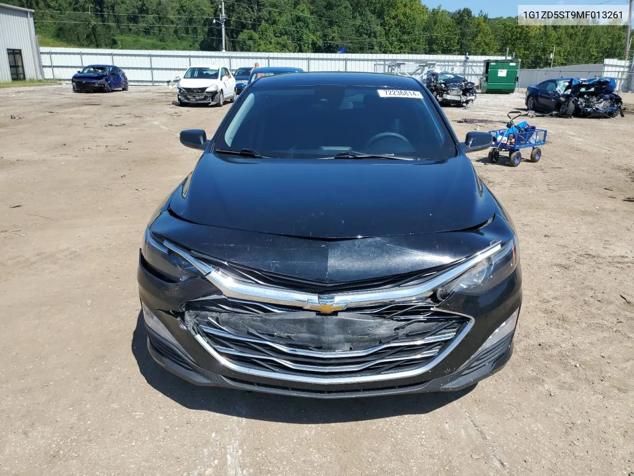 2021 Chevrolet Malibu Lt VIN: 1G1ZD5ST9MF013261 Lot: 72236814