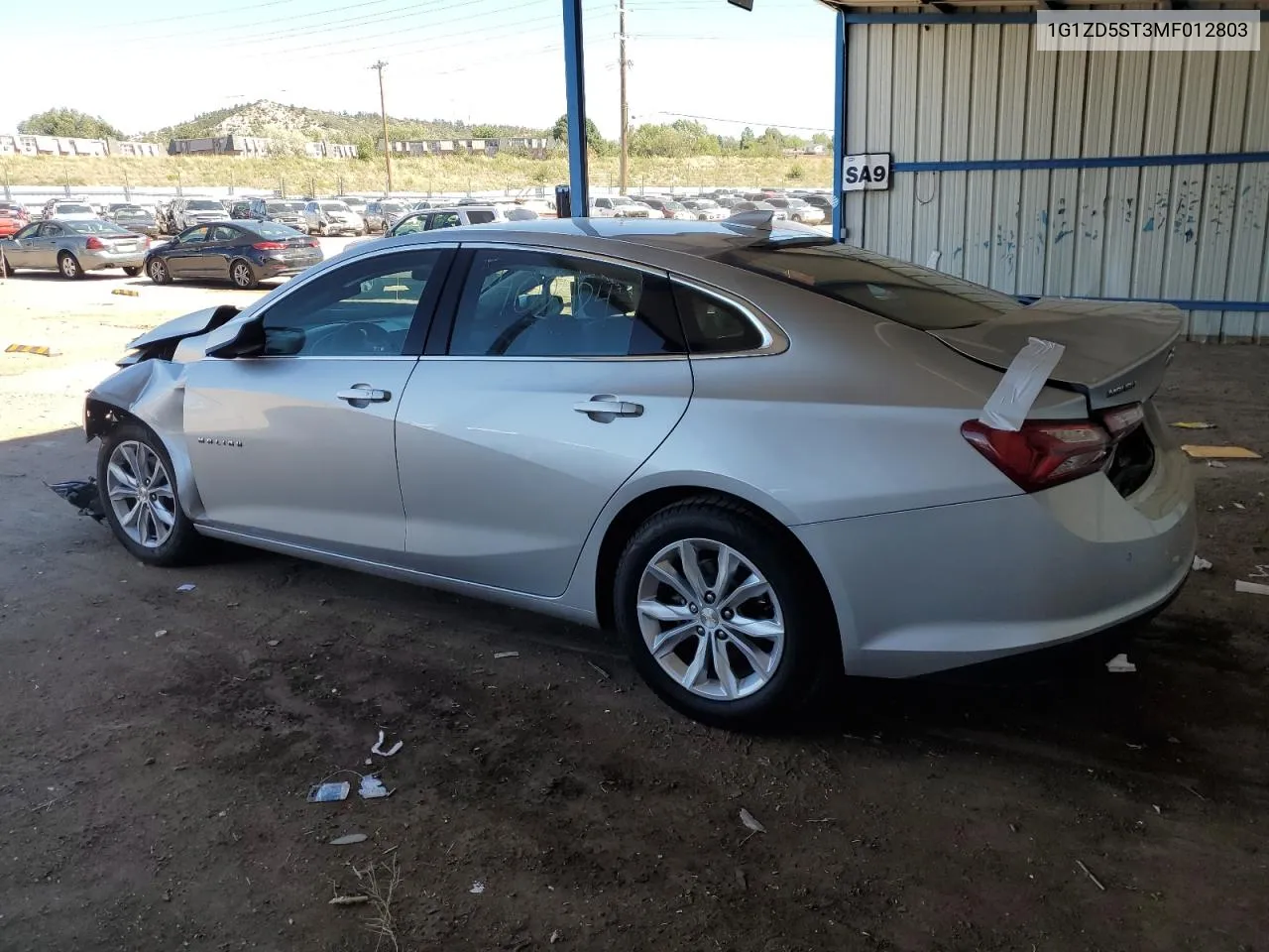 2021 Chevrolet Malibu Lt VIN: 1G1ZD5ST3MF012803 Lot: 72273094