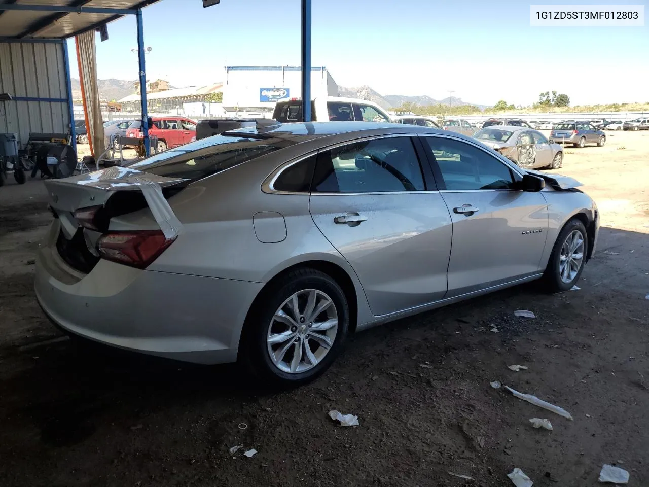 2021 Chevrolet Malibu Lt VIN: 1G1ZD5ST3MF012803 Lot: 72273094