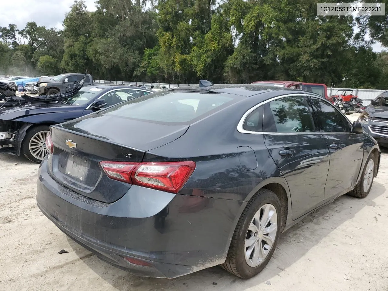 2021 Chevrolet Malibu Lt VIN: 1G1ZD5ST1MF022231 Lot: 72501564